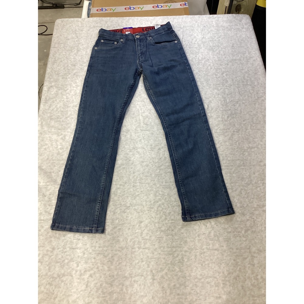 Levis Boys 511 Slim Flex Stretch Jeans Del Rey Blue 9TE227 Size 12 Reg NEW